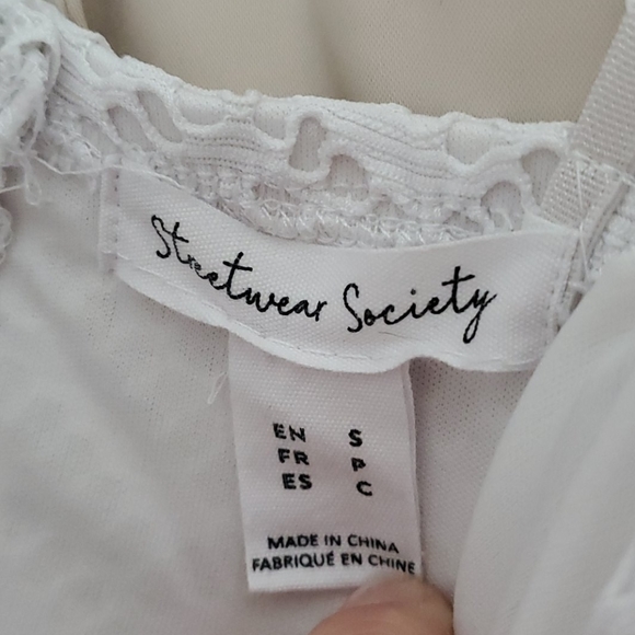 Small White Empire Waist Midi Dress - Picture 10 of 10